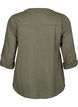 Baumwollbluse mit V-Ausschnitt, Gr&uuml;n, Packshot image number 1