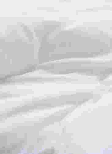 Einfarbiges Bettwäsche-Set aus Baumwolle, White Alyssum, Packshot image number 3