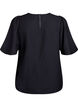 Bluse mit kurzen, weiten Ärmeln, Schwarz, Packshot image number 1
