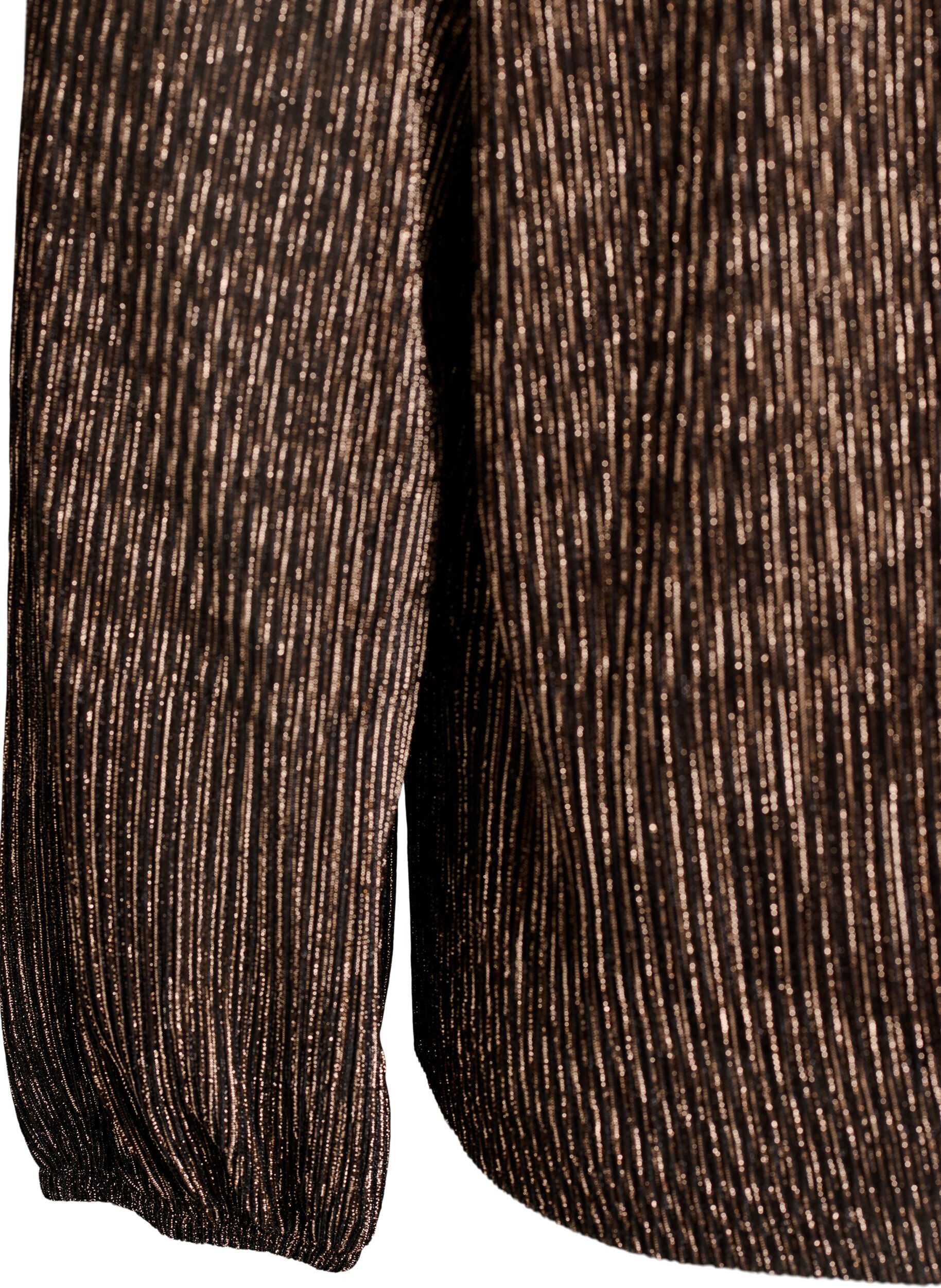 ZizziPartybluse mit Glitzerstreifen und langen &Auml;rmeln, Schwarz, Packshot image number 3