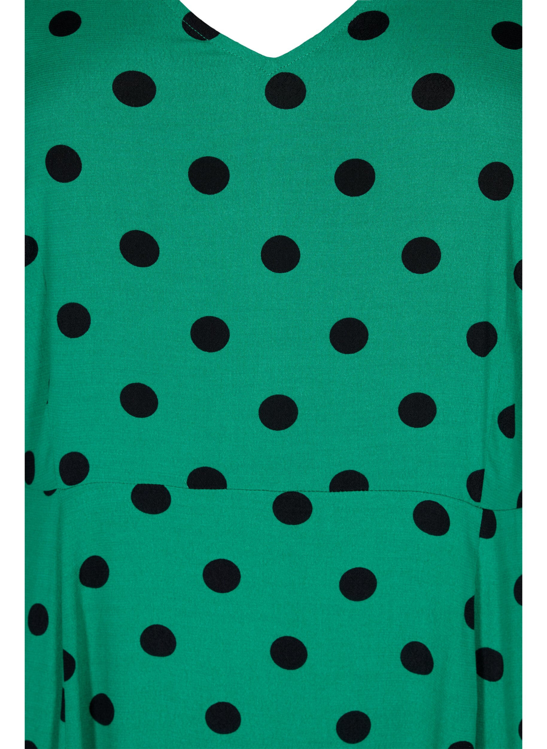 ZizziMidikleid aus Viskose mit Punktmustern, Jolly Green Dot AOP, Packshot image number 2