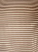 Gestreiftes T-Shirt aus Viskose mit Rundhalsausschnitt, Beige, Packshot image number 2
