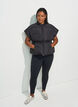 Steppweste mit verstellbarer Taille, Schwarz, Model image number 1