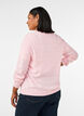 Strickjacke mit Herz-Lochstickerei, Pink, Model image number 2