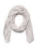 Langer Schal mit Muster, Vanille, Packshot image number 0
