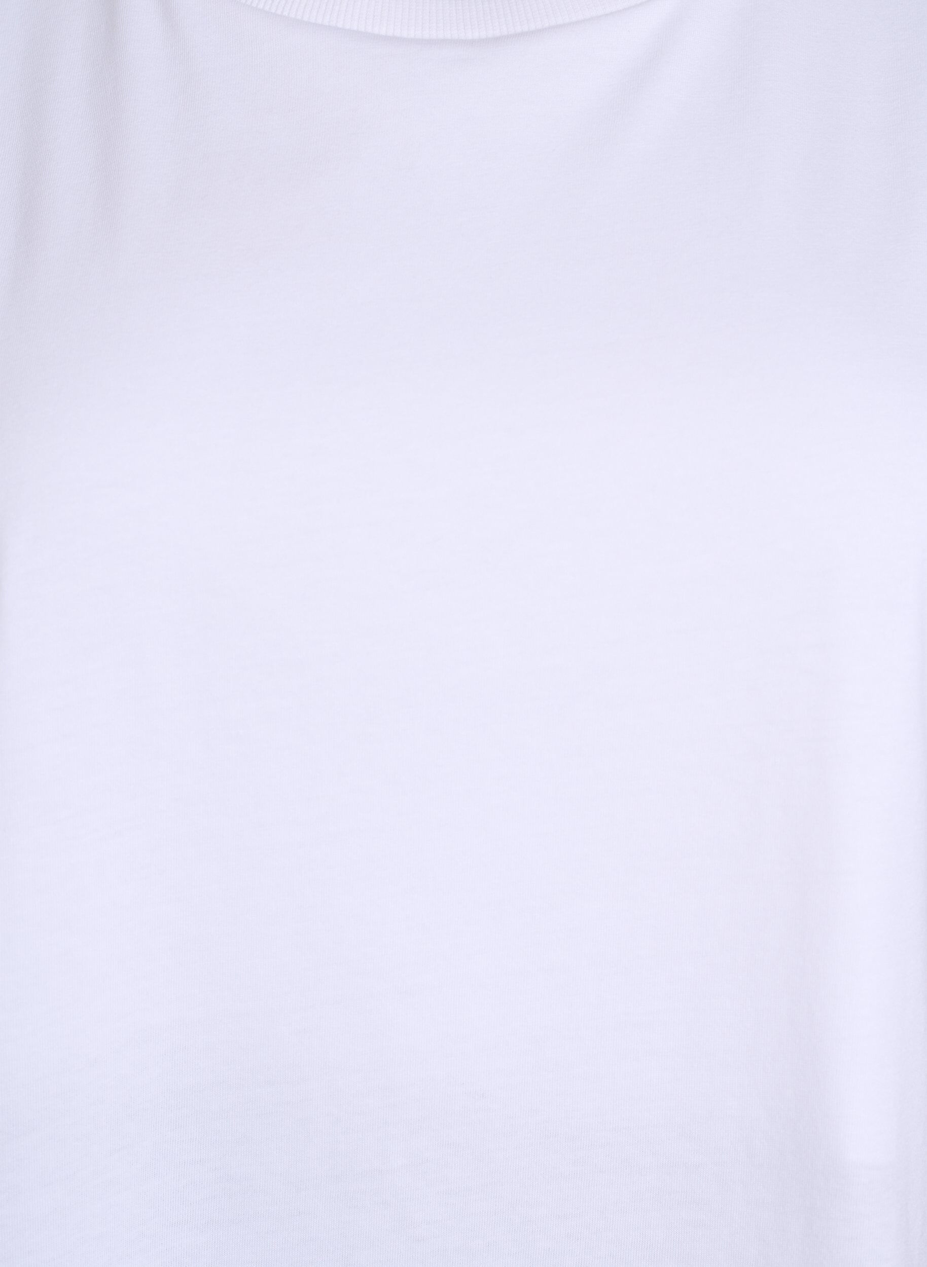 Zizzi&Auml;rmellose Jerseybluse mit Schulterpolstern, Wei&szlig;, Packshot image number 2