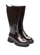 Langschaftstiefel mit leichter Crackle-Optik, Braun, Packshot image number 1