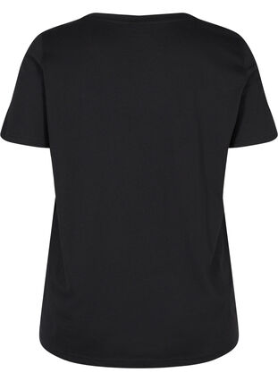 Baumwoll-T-Shirt mit zweifarbigem Logodruck, Black Originality, Packshot image number 1