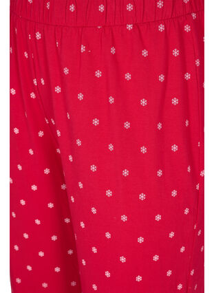 Schlafanzughose aus Baumwolle mit Print, Tango Red AOP, Packshot image number 2