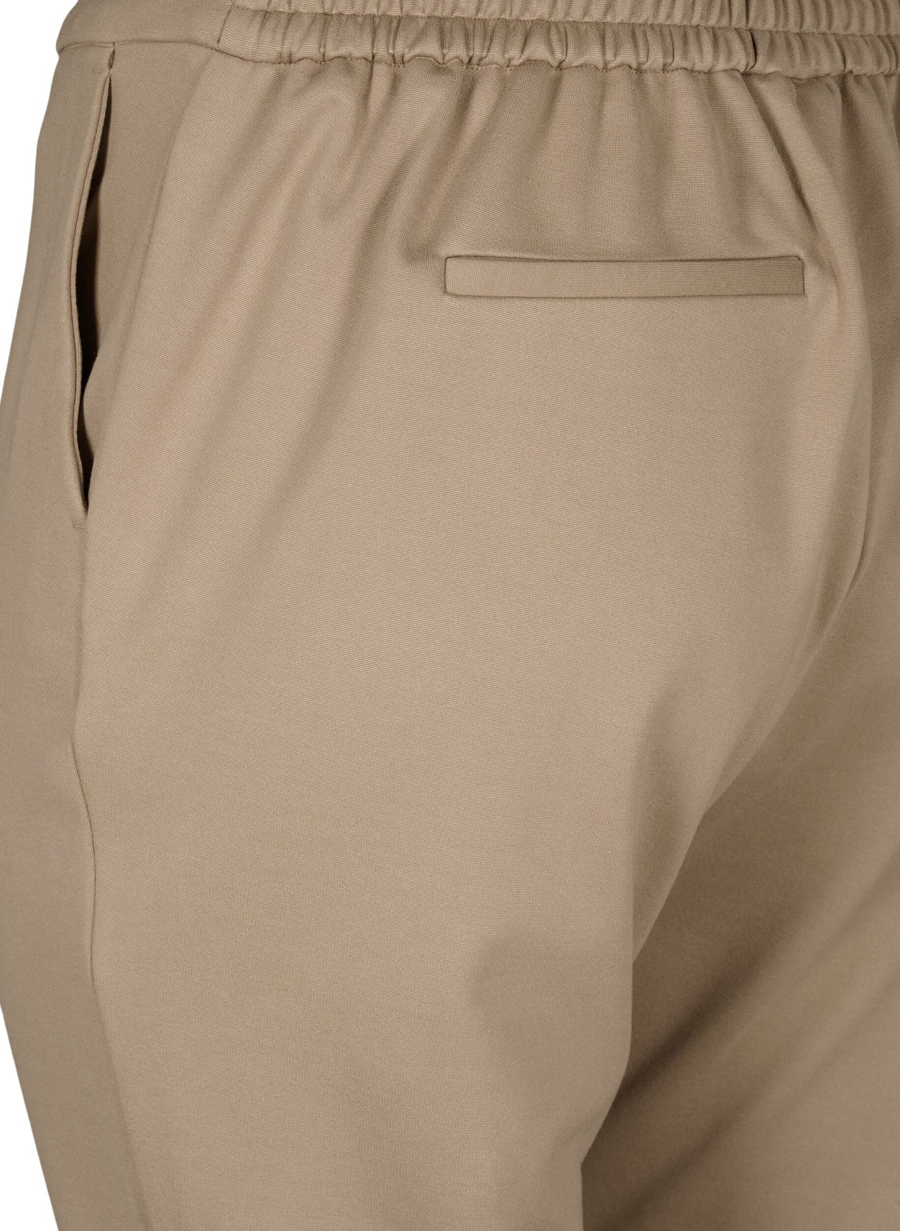 ZizziCropped-Hose mit Taschen, Beige, Packshot image number 3