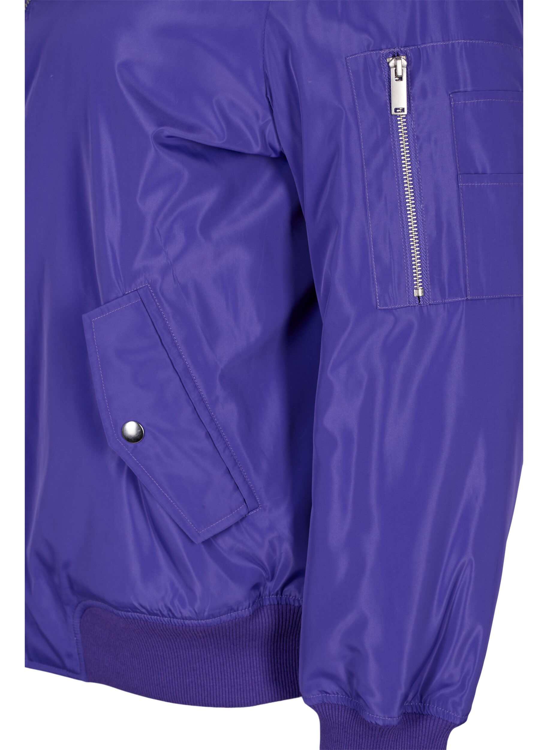 ZizziBomberjacke mit Rei&szlig;verschluss, Purple Opulence, Packshot image number 3