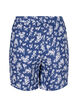 Florale Pyjamashorts aus Baumwolle, V. Indigo Flower AOP, Packshot image number 1