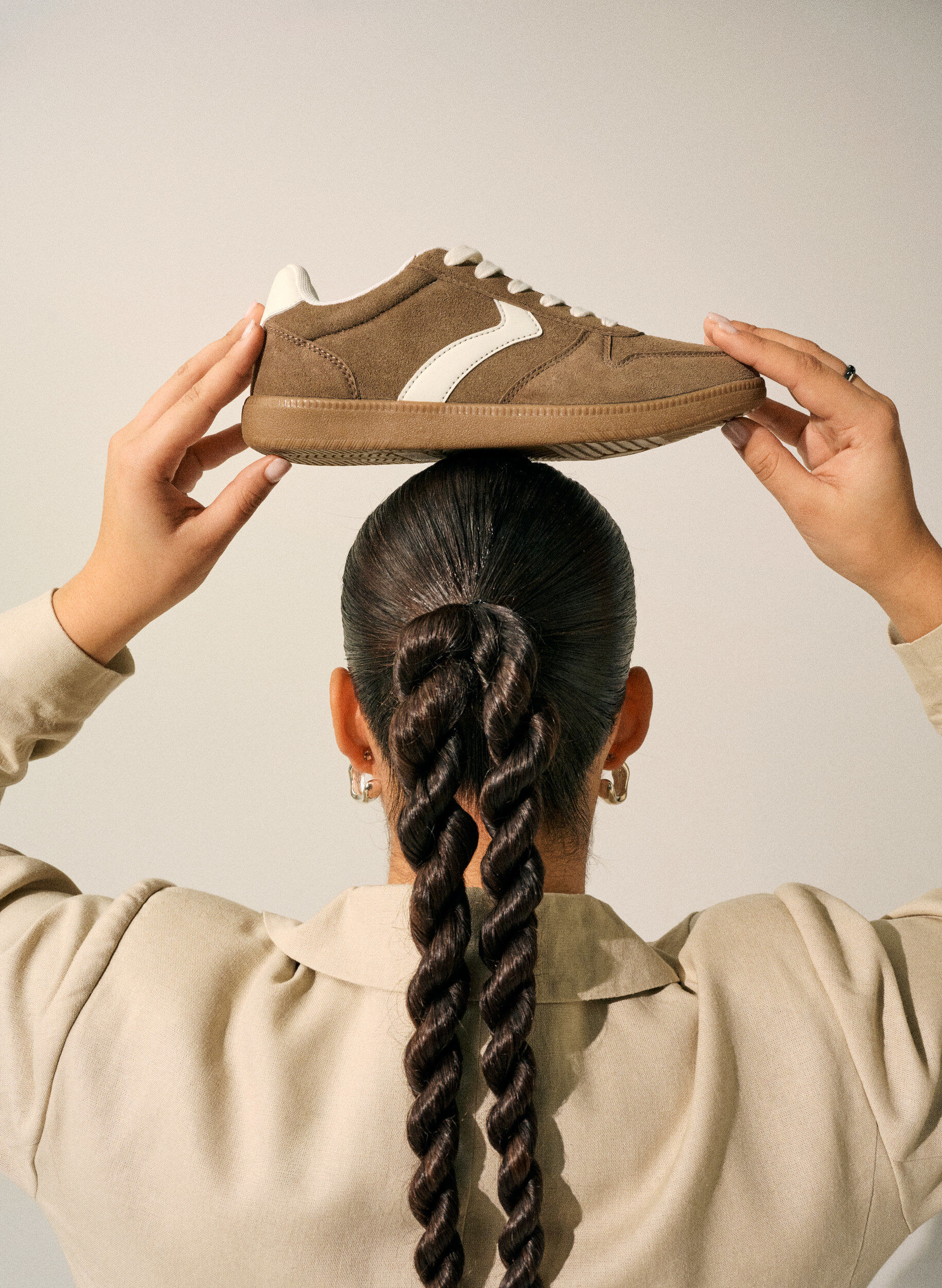 Extra Weite - Sneaker aus Wildlederimitat