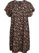 Kleid aus Viskose mit V-Ausschnitt, Schwarz, Packshot image number 0