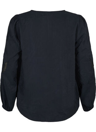 Bluse aus TENCEL™-Modal mit gestickten Details, Black, Packshot image number 1
