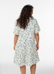 Kurzes A-Linien-Kleid aus Baumwollmusselin, Beige, Model image number 2