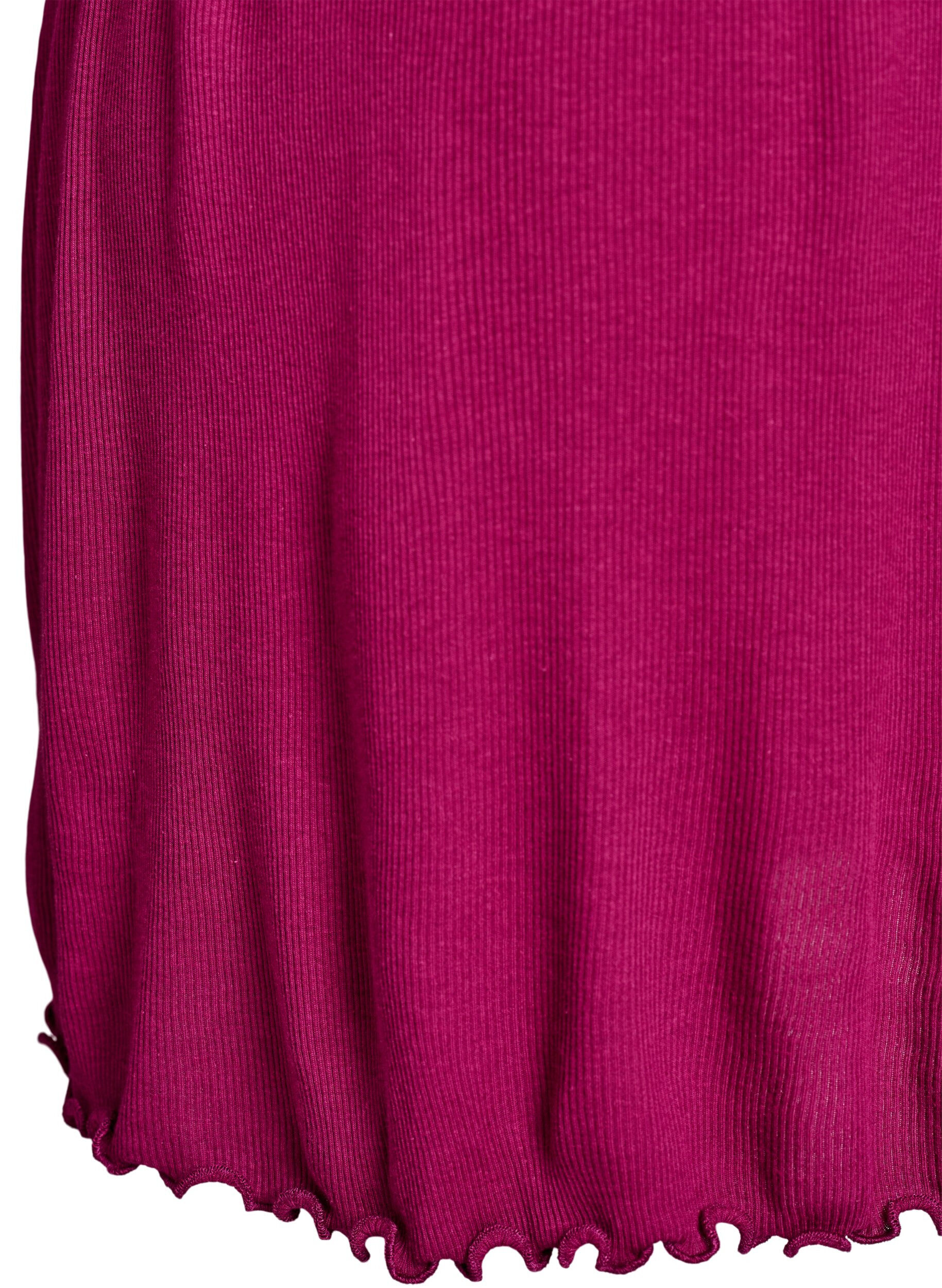 ZizziNachthemd mit Spitzensaum, Lila, Packshot image number 3