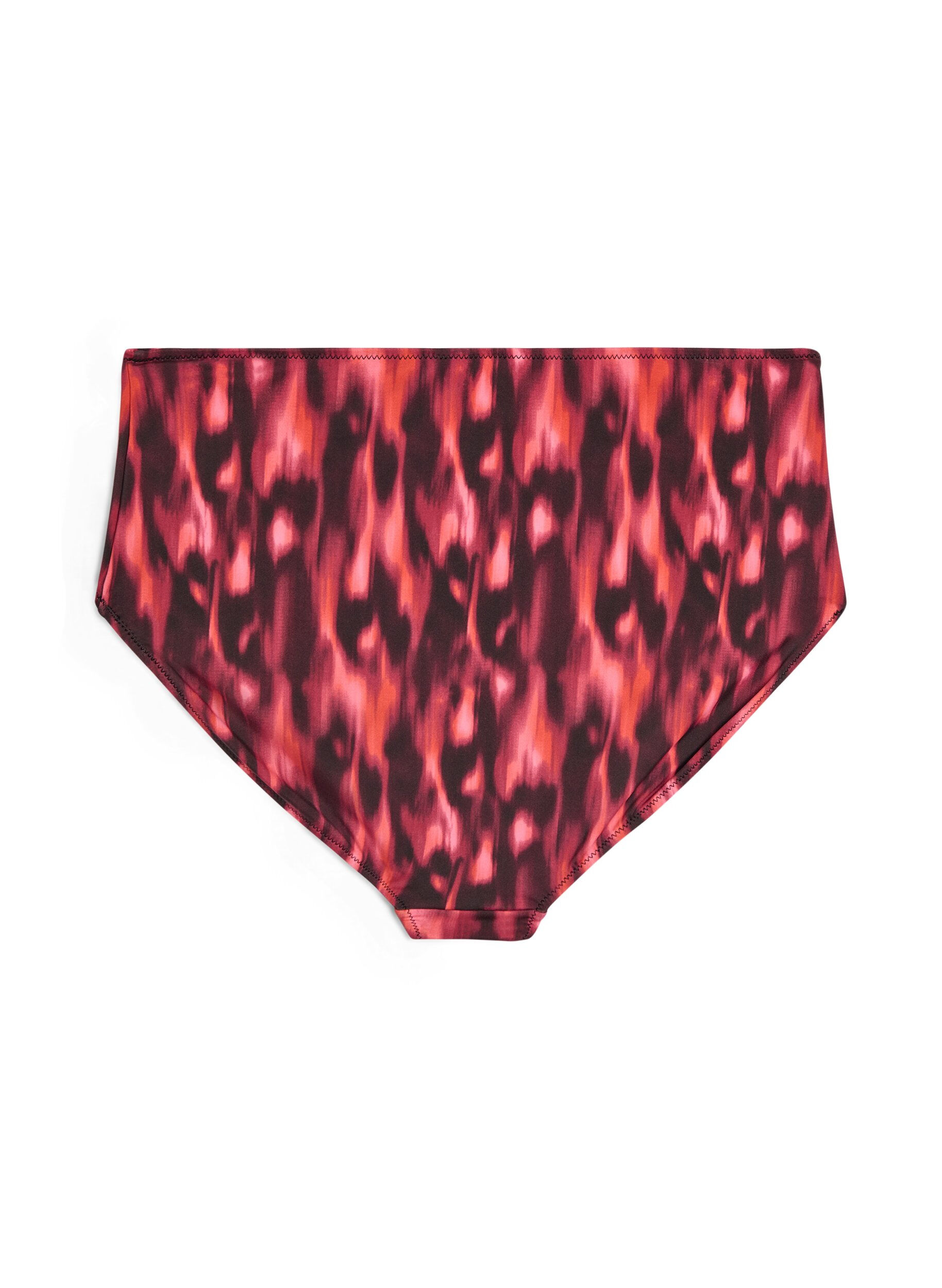 ZizziBikini-Slip mit Print und hoher Taille, Rot, Packshot image number 1