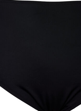 Bikini-Unterteil mit hohem Bund und Aufdruck, Black, Packshot image number 2