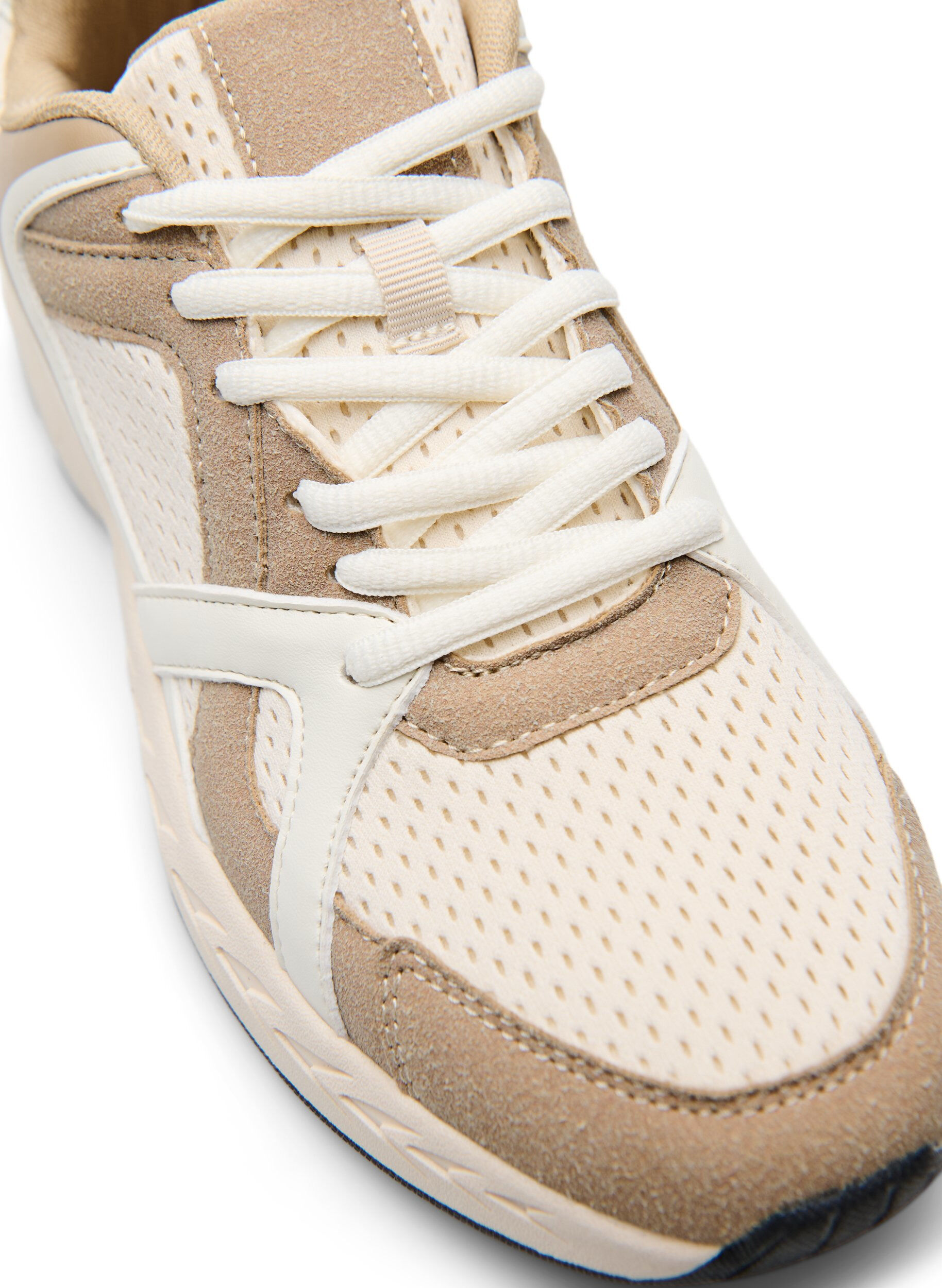 ZizziSportliche Sneakers mit Mesh, Beige, Packshot image number 3