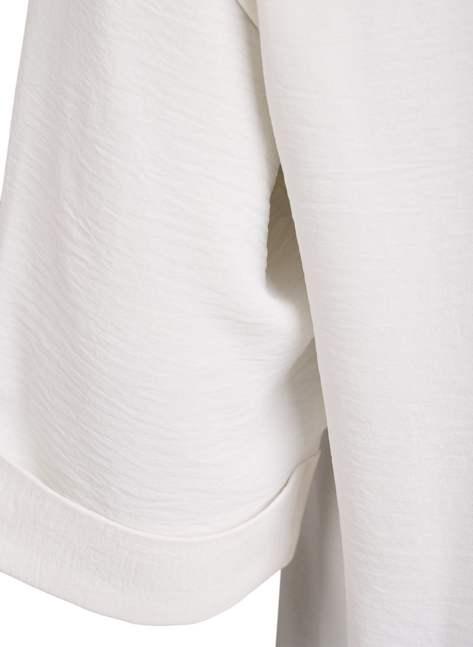 ZizziFLASH - Hemdbluse mit Brusttaschen und 3/4-&Auml;rmeln, Vanille, Packshot image number 3