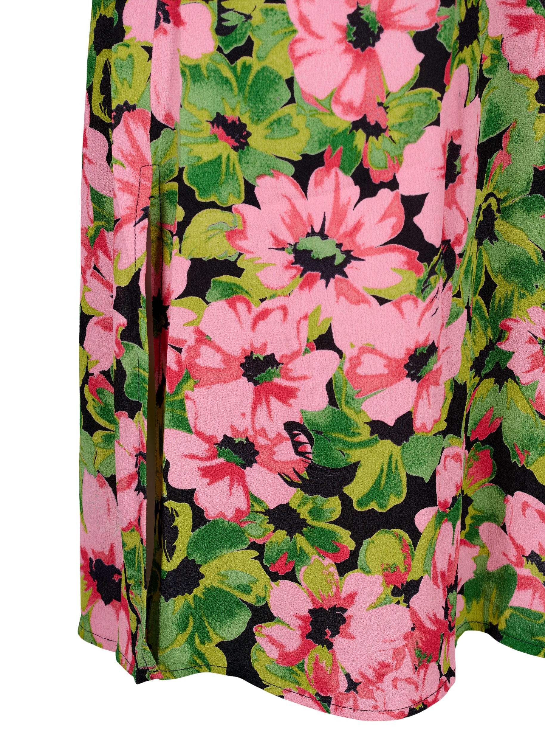 ZizziViskose Hemdkleid mit Blumenmuster, Pink G. Flower AOP, Packshot image number 3
