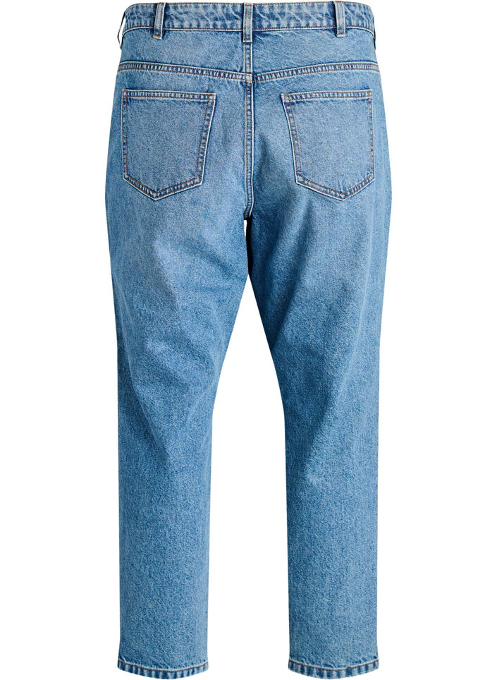 Mille Mom-Fit-Jeans mit hoher Taille, Blau, Packshot image number 1