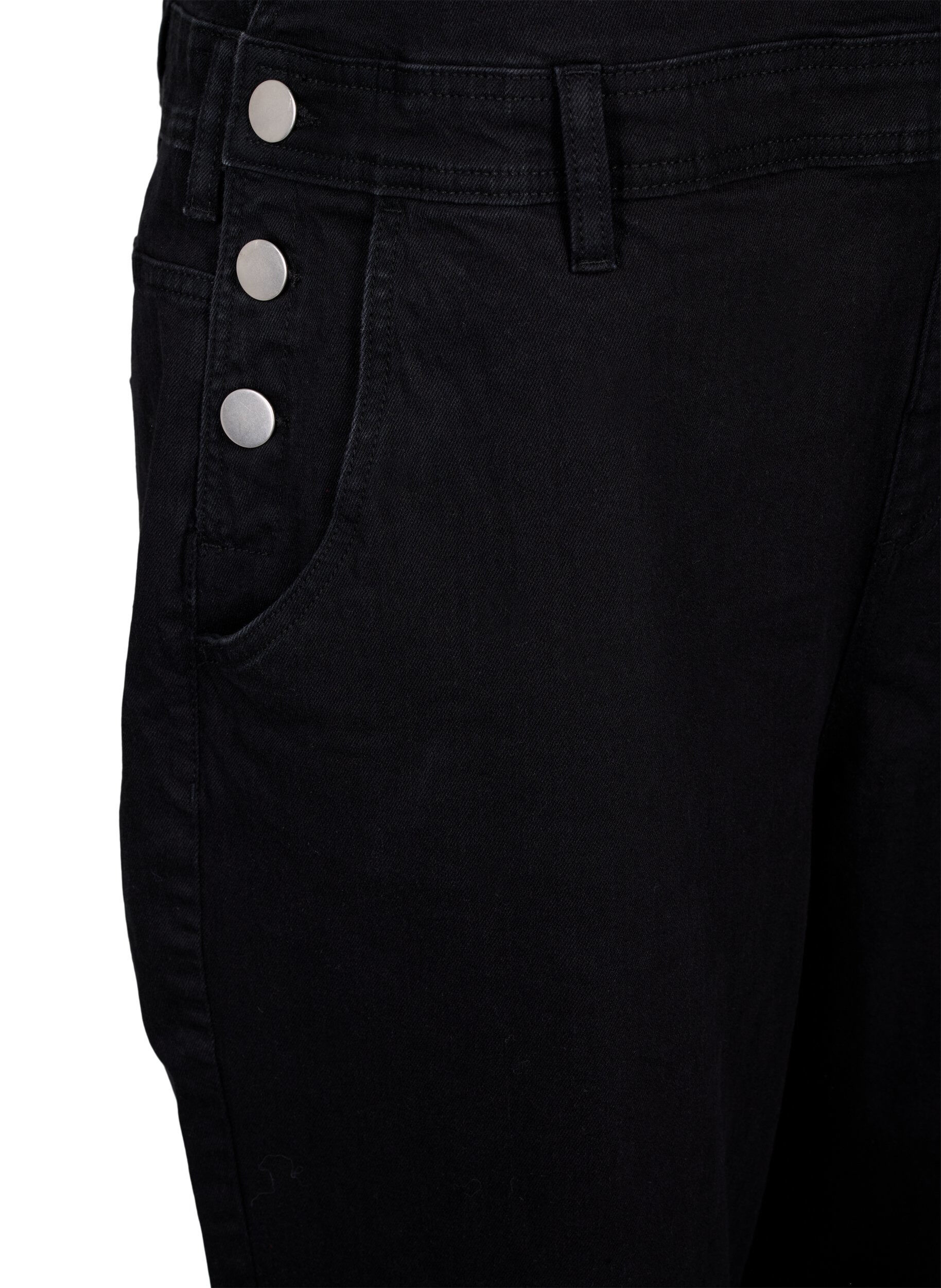 ZizziJeans-Latzhosen, Schwarz, Packshot image number 3