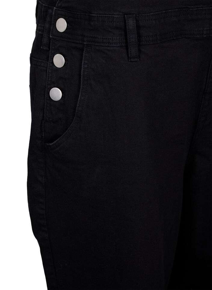 Jeans-Latzhosen, Schwarz, Packshot image number 3