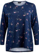  Bluse mit Blumenmuster und langen Ärmeln, Blau, Packshot image number 0