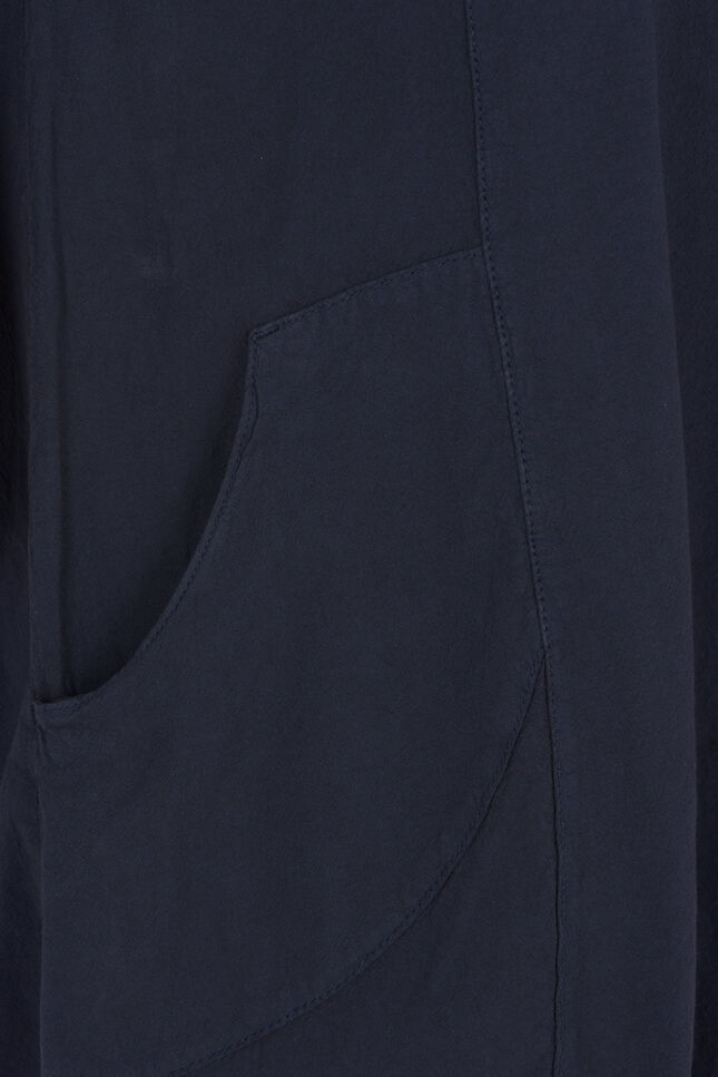 Kurzarm Kleid aus Baumwolle, Blau, Packshot image number 3
