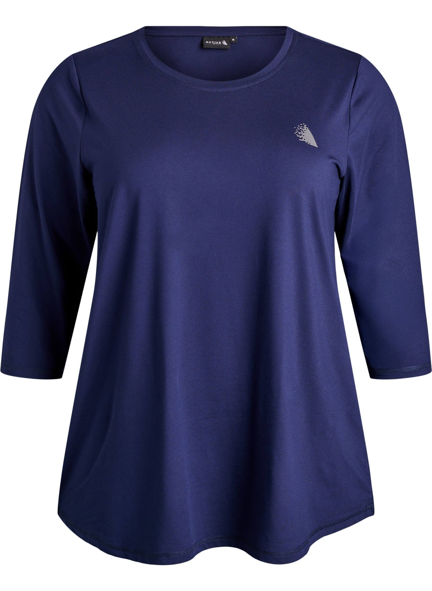 ZizziTrainingsshirt mit 3/4-&Auml;rmeln, Blau, Packshot image number 0