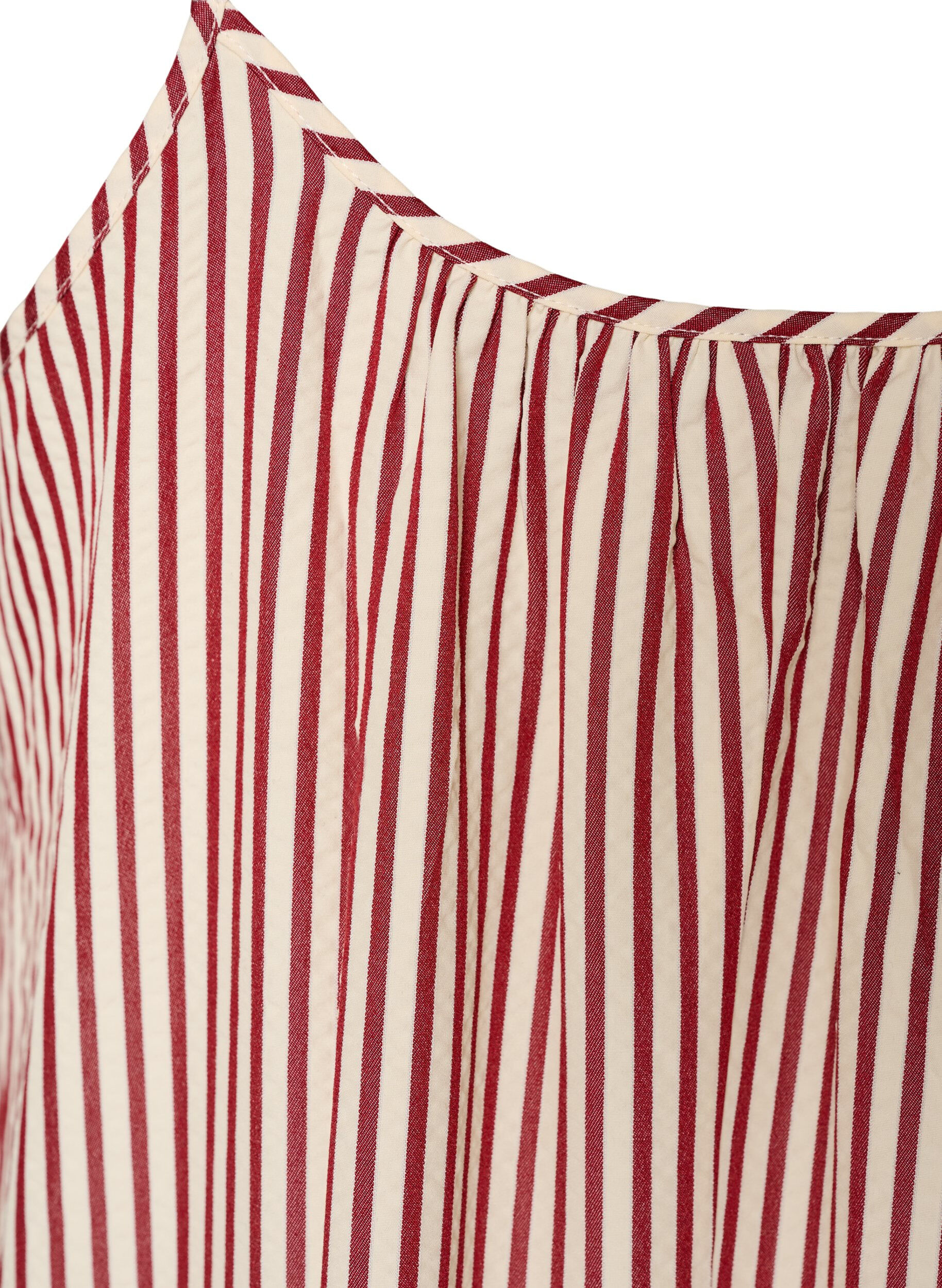 ZizziSommerkleid mit Streifen und A-Linie, Rot, Packshot image number 3