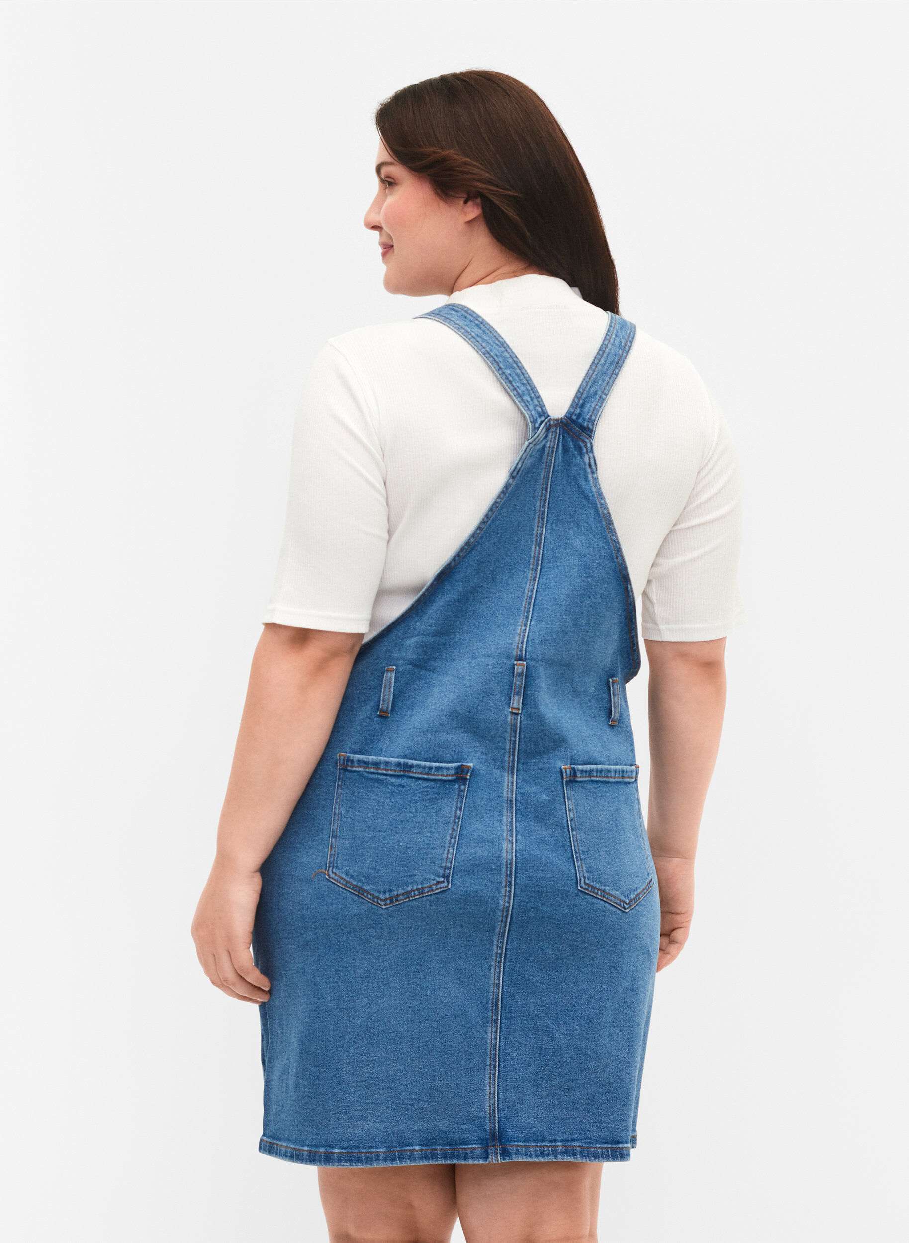 ZizziDenim Dungarees Kleid, Blau, Model image number 2