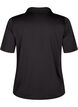 Polo-T-Shirt mit V-Ausschnitt, Black, Packshot image number 1