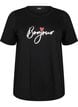 T-Shirt mit Print, Schwarz, Packshot image number 0