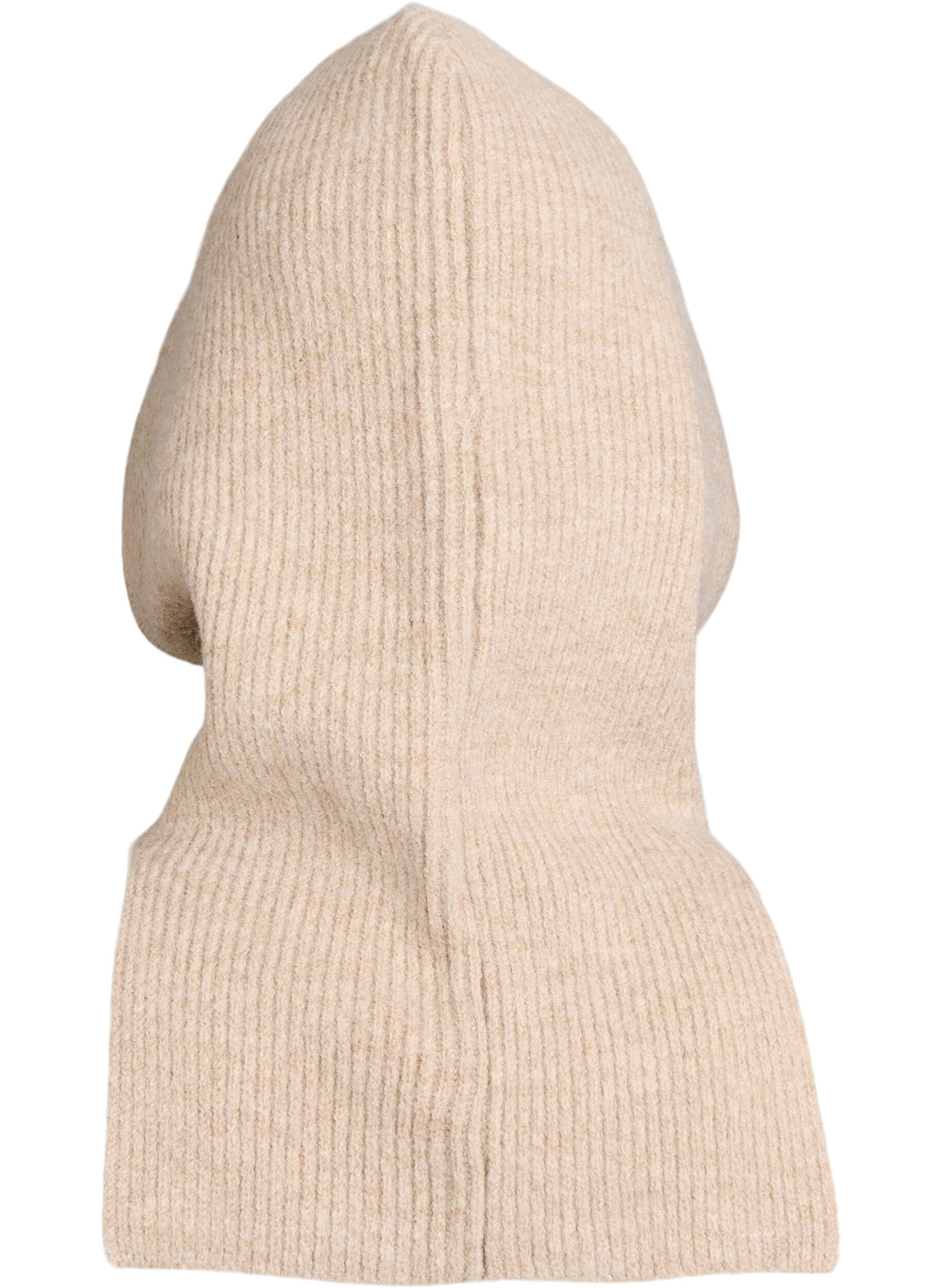ZizziGestrickte Balaclava mit Kordelzug, Beige, Packshot image number 1
