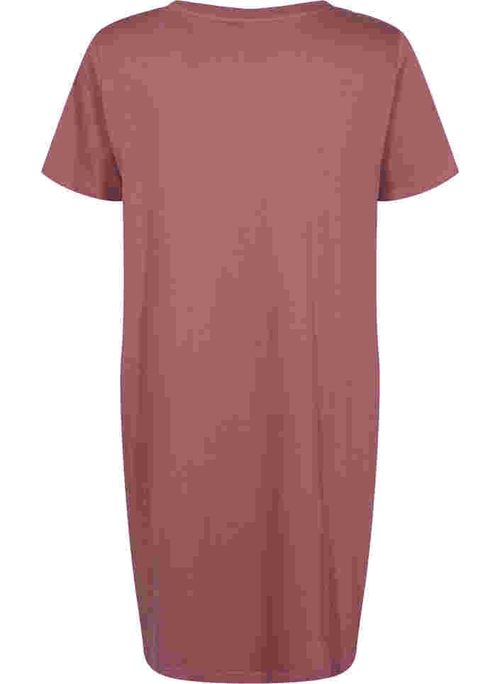 Nachthemd aus Baumwolle mit Print, Rose Brown w. Heart, Packshot image number 1