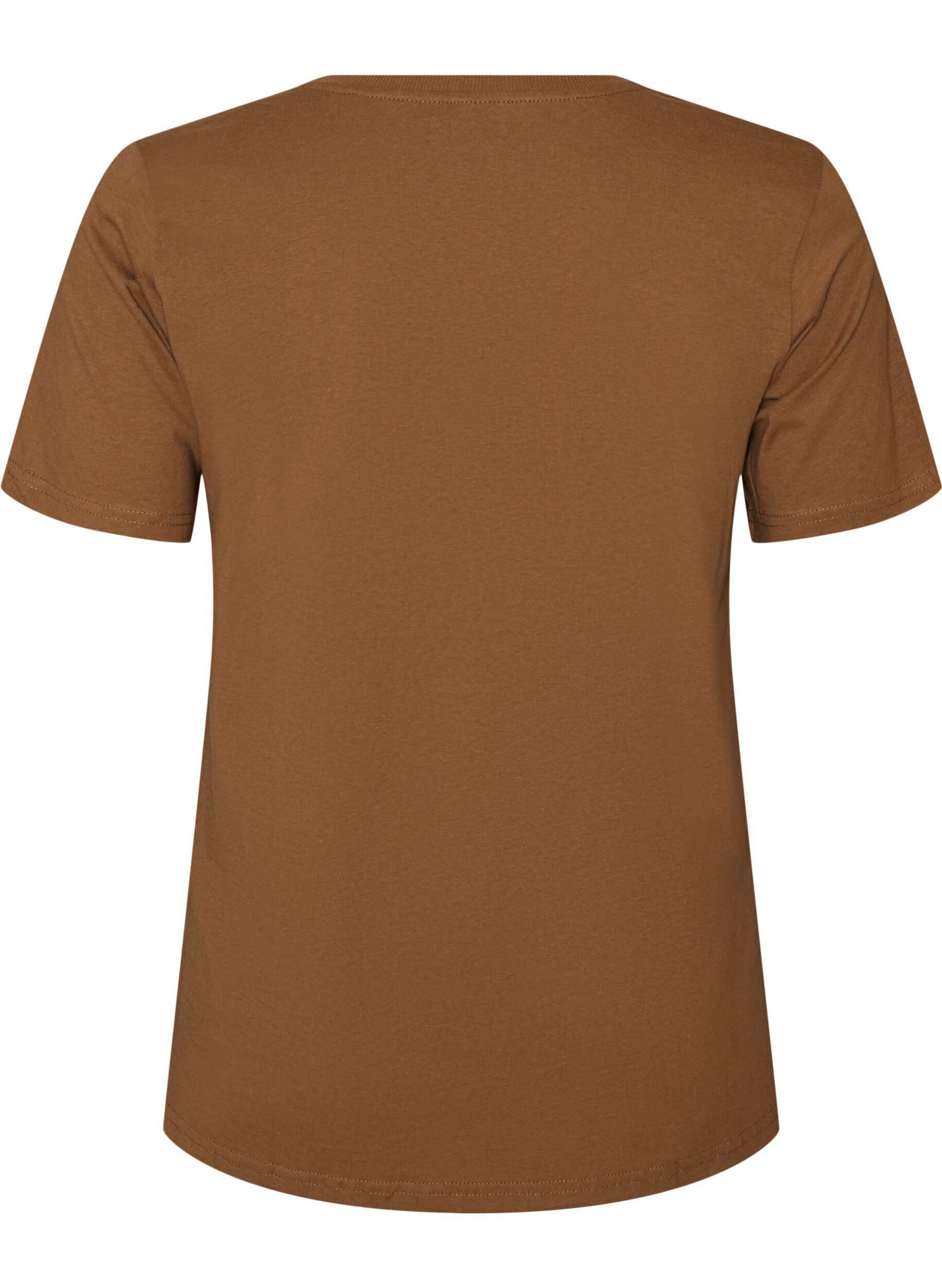 ZizziT-Shirt aus Baumwolle mit Print, Braun, Packshot image number 1