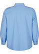 Bluse mit Spitzendetails, Blau, Packshot image number 1