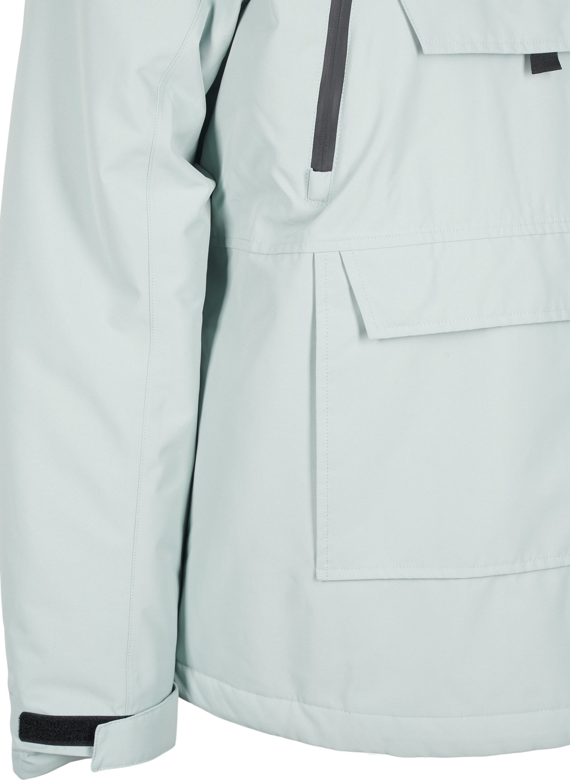 ZizziFunktionelle Skijacke mit Kapuze, Gr&uuml;n, Packshot image number 3