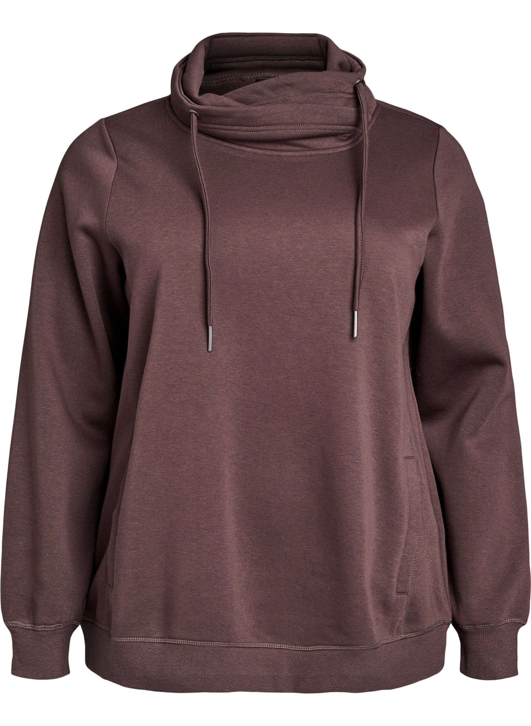 FLASH - Sweatshirt mit Stehkragen und Taschen