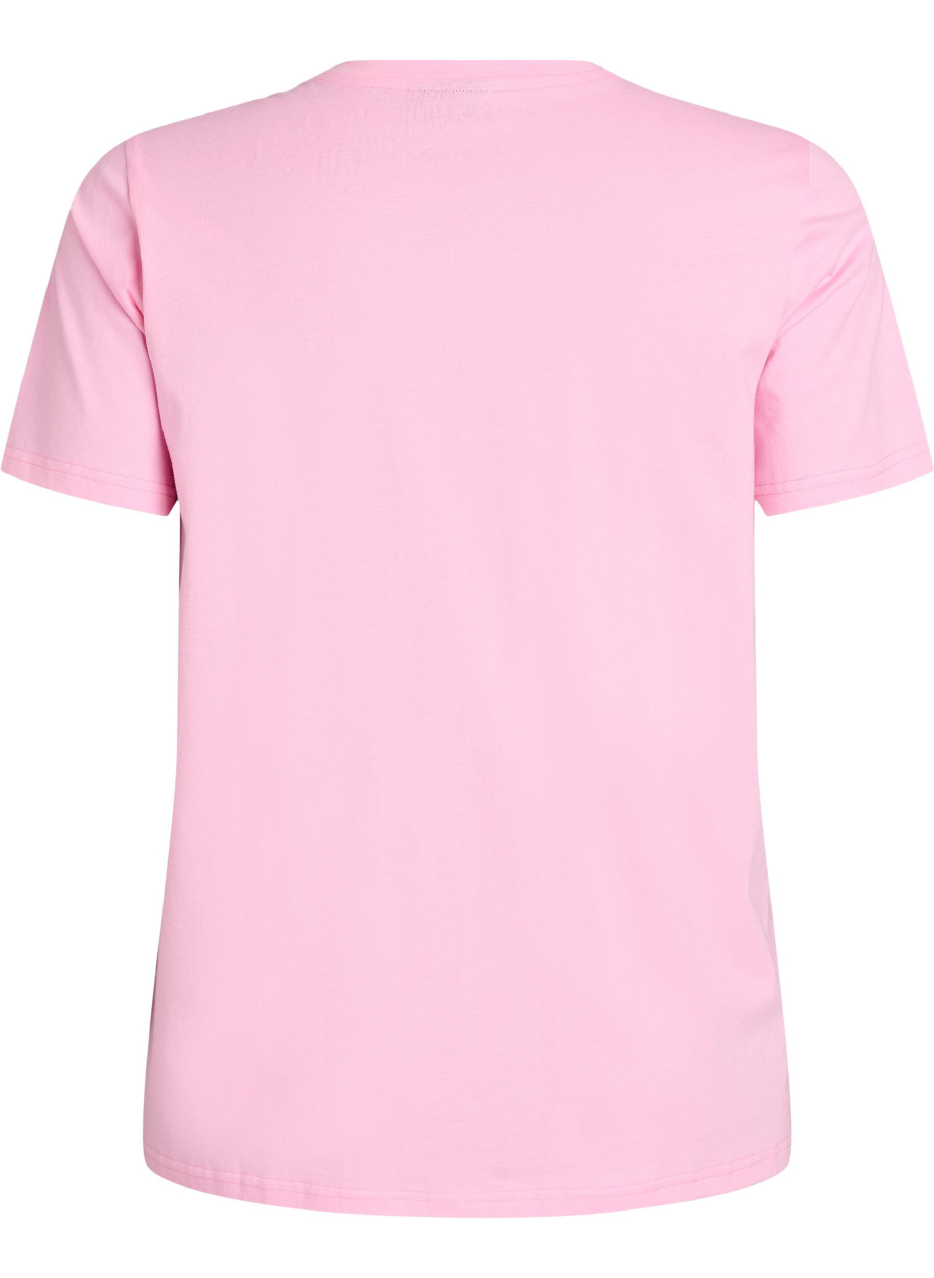 ZizziT-shirt aus Baumwolle mit aufgesticktem Text, Wei&szlig;, Packshot image number 1