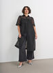 Kleid aus Organza mit Brusttaschen und Puff&auml;rmeln, Schwarz, Model image number 1