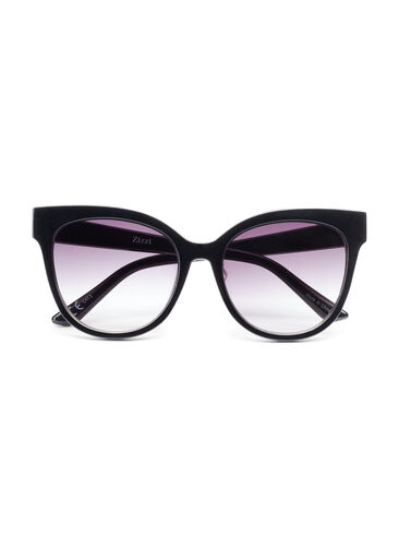 Einfarbige Sonnenbrille, Black, Packshot image number 0