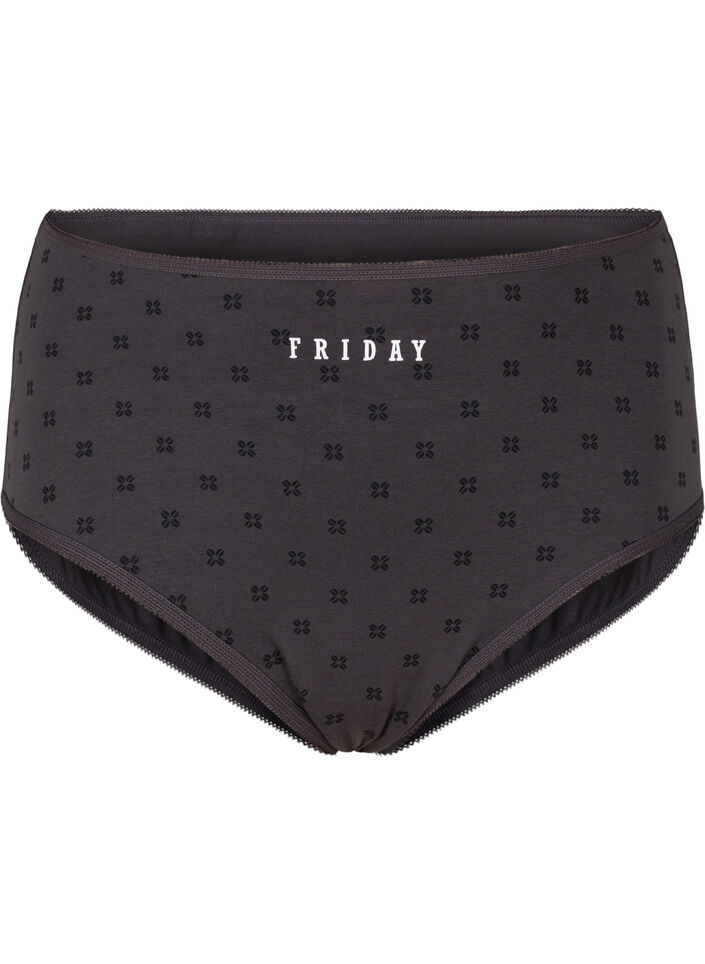 7-pack Hipster-Slips mit normaler Taillenhöhe, Dunkles Bordeaux, Packshot image number 3