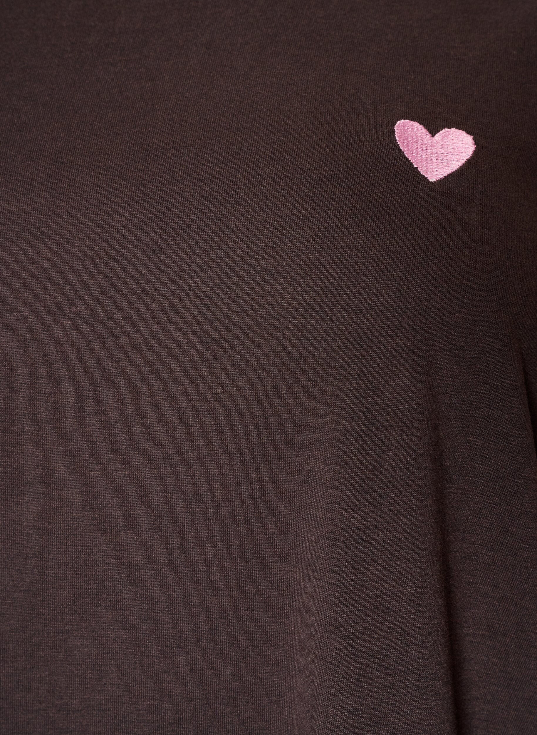 ZizziT-Shirt mit Print, Braun, Packshot image number 2