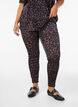 Leggings aus Velours mit Leopardenmuster, Braun, Model image number 2
