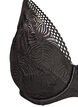 Spitzen-BH mit gepolsterten Cups, Schwarz, Packshot image number 2