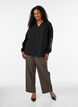 Bluse aus Viskose mit bestickten &Auml;rmeln, Schwarz, Model image number 1